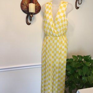 NWT Yellow & White Marineblu Romper Jumpsuit